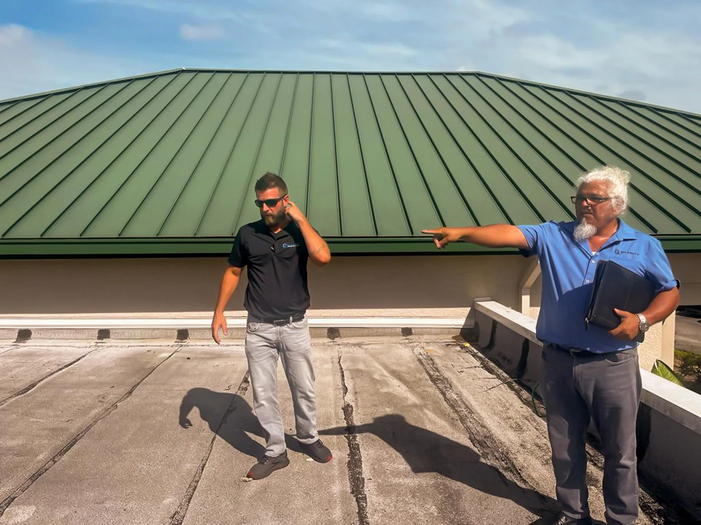 Standing seam metal roof installed by Clarity Roofing on a South Florida property